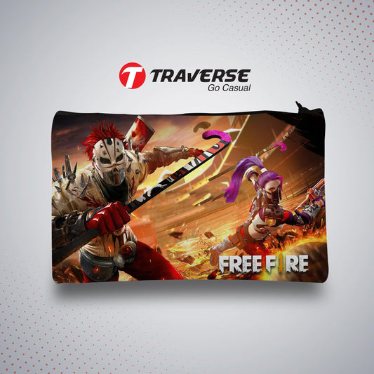 Free Fire Pencil Pouch (Digitally printed on Cloth)