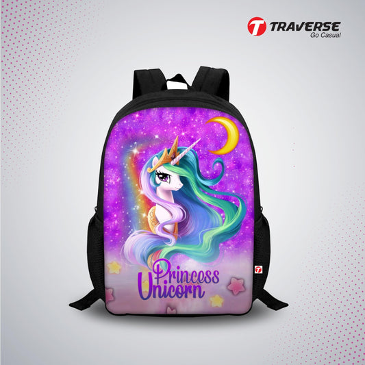 Unicorn Digital Printed Backpack for Class 1 to 3