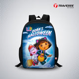 Dora the Explorer Digital Printed Backpack for Class 1 to 3