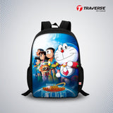 Doraemon Digital Printed Backpack for Class 1 to 3