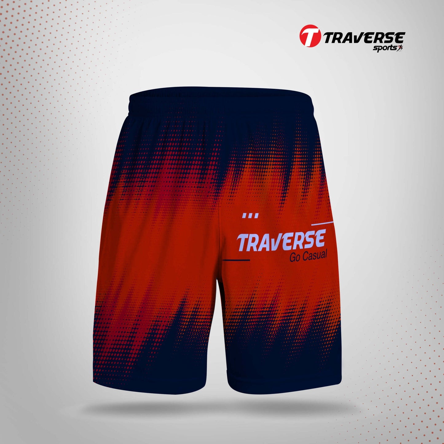 Traverse printed sports shorts for men