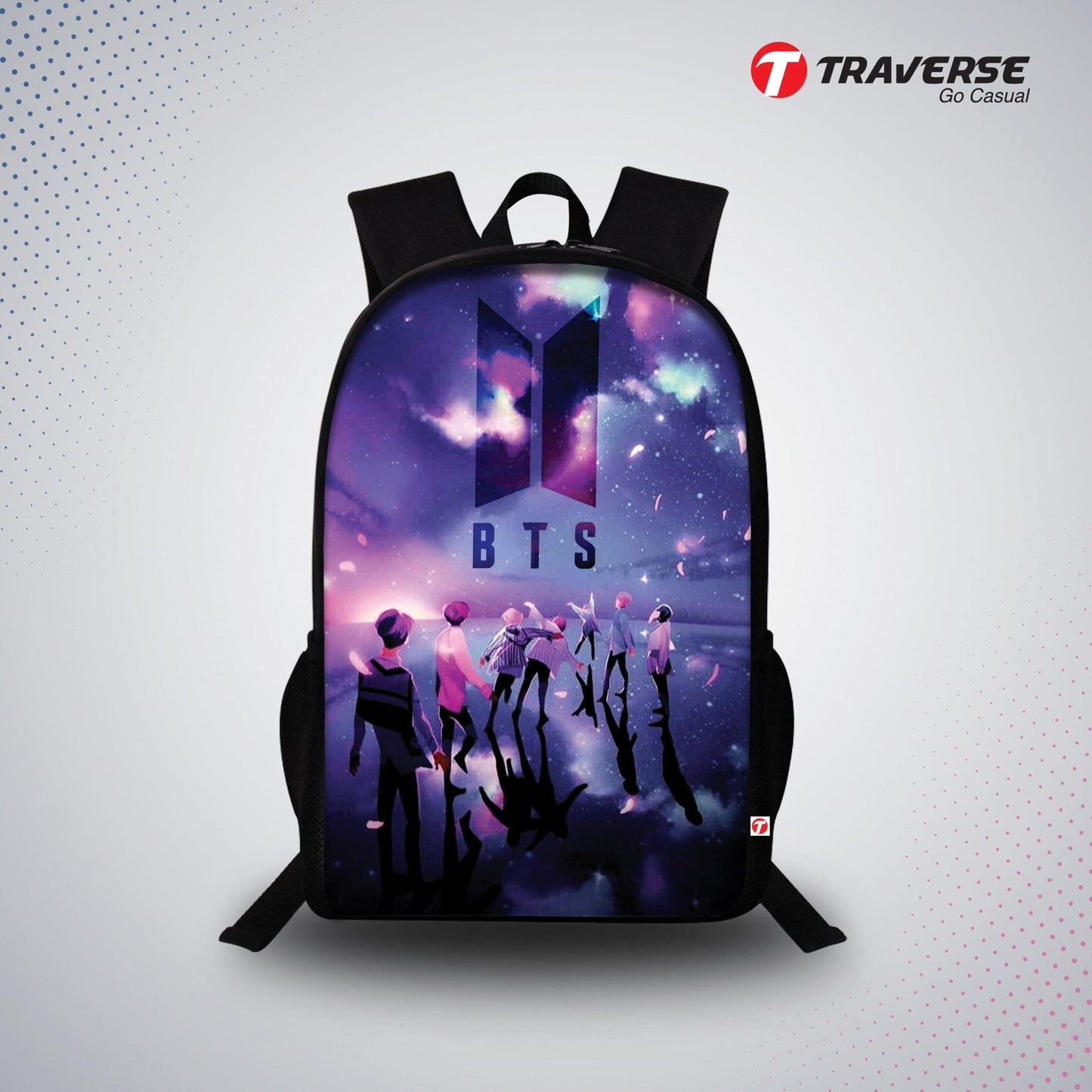 Pack of 3 BTS Army - Bundle Offer - Backpack , BTS Box Pouch with BTS Mouse Pad