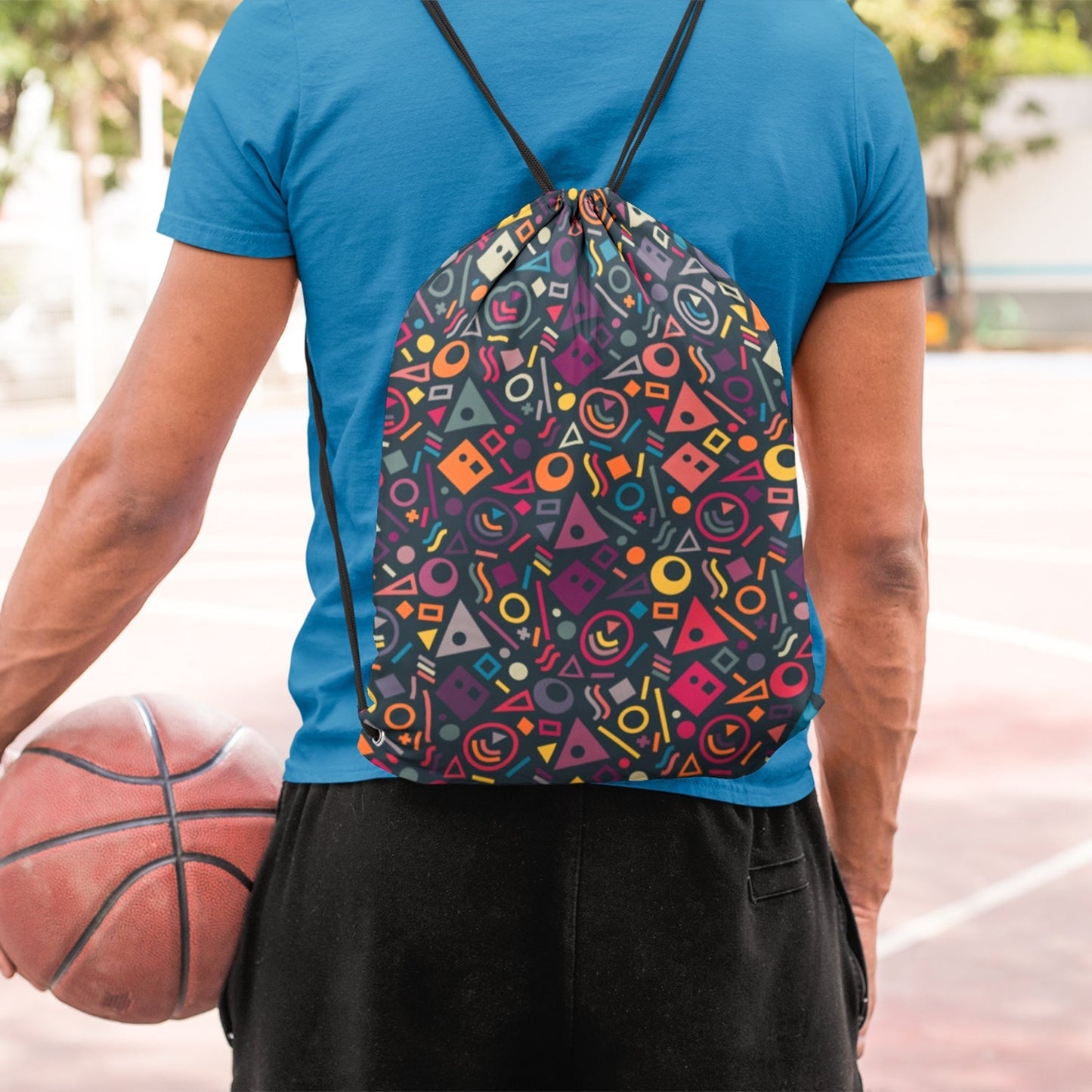 Graffiti Digitally Printed Drawstring Bag