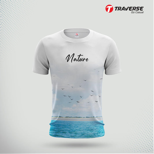 Nature Digitally Printed Fashion T-Shirt for Men by Traverse