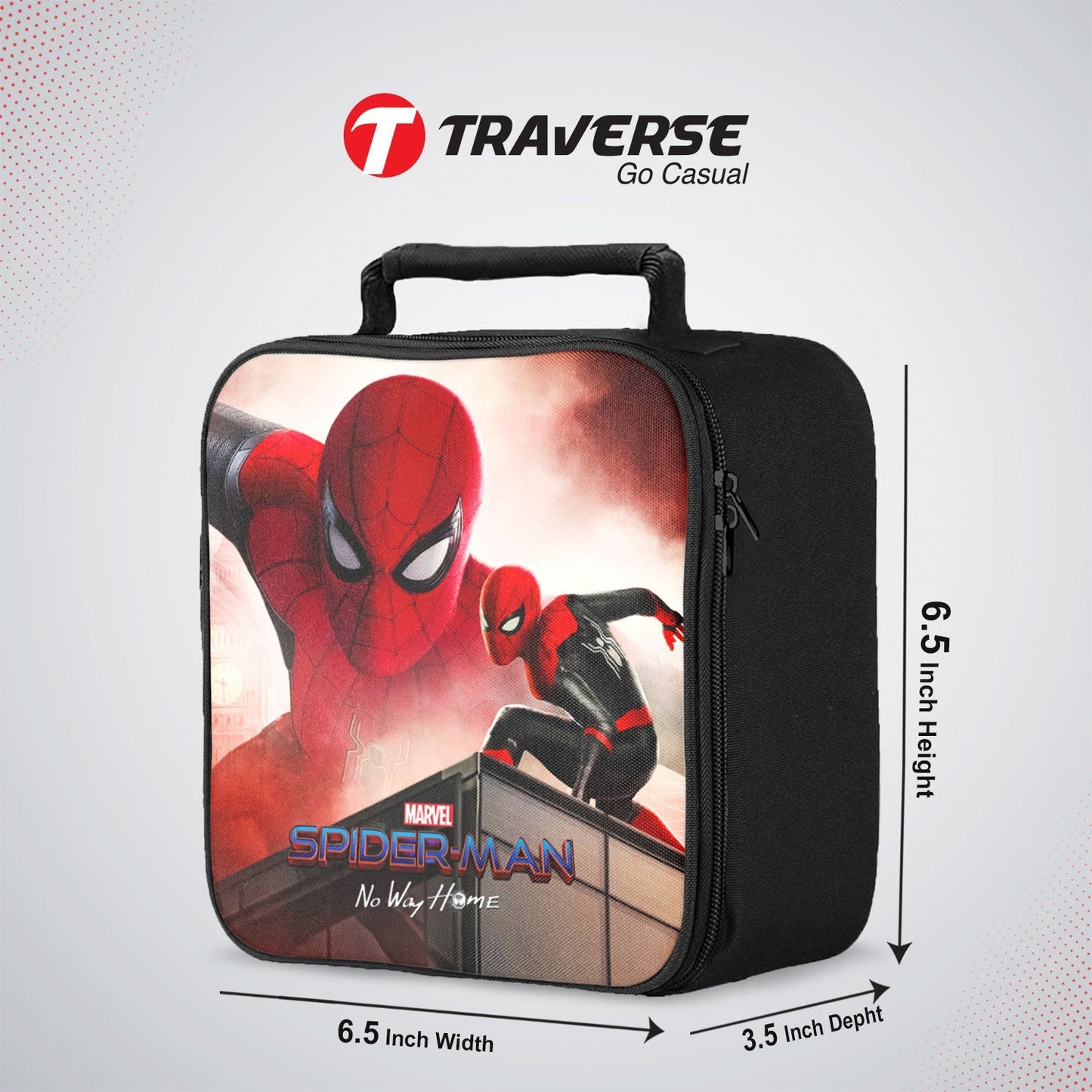 Spiderman No Way Home Sandwich/Lunch box for kids (Digitally printed on Cloth) by Traverse