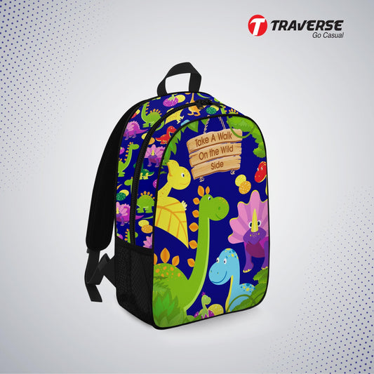 Kids Bag- Wild Jungle , Backpack for Kindergarten (KG), Pre-school classes. Allover printed