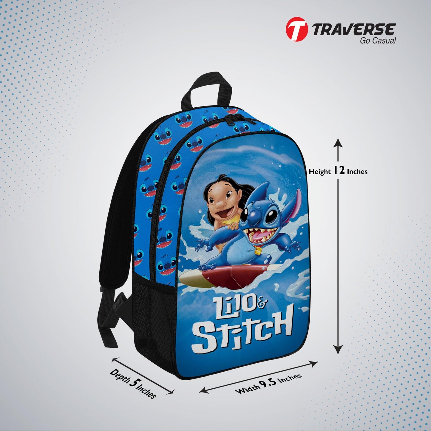Kids Bag- Lilo & Stitch , Backpack for Kindergarten (KG), Pre-school classes. Allover printed