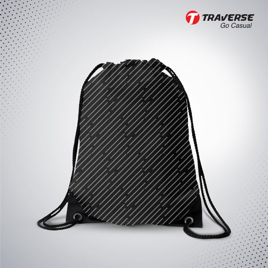Black Drawstring Bag