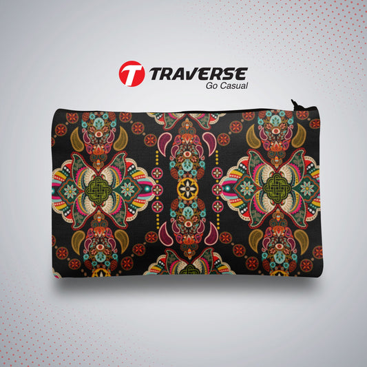 Floral Pencil Pouch For Girls (Digitally printed on Cloth)