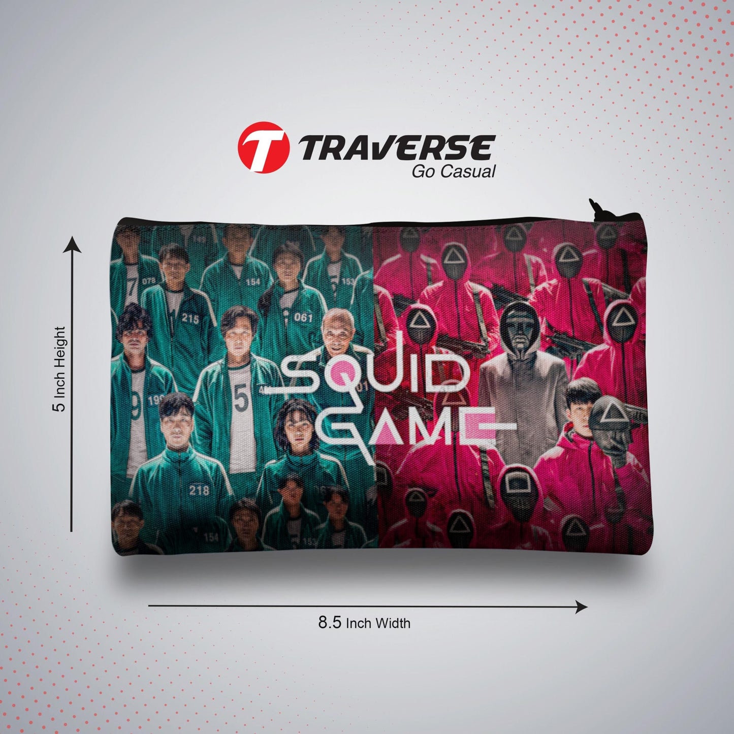 Squid Game Pencil Pouch (Digitally printed on Cloth)