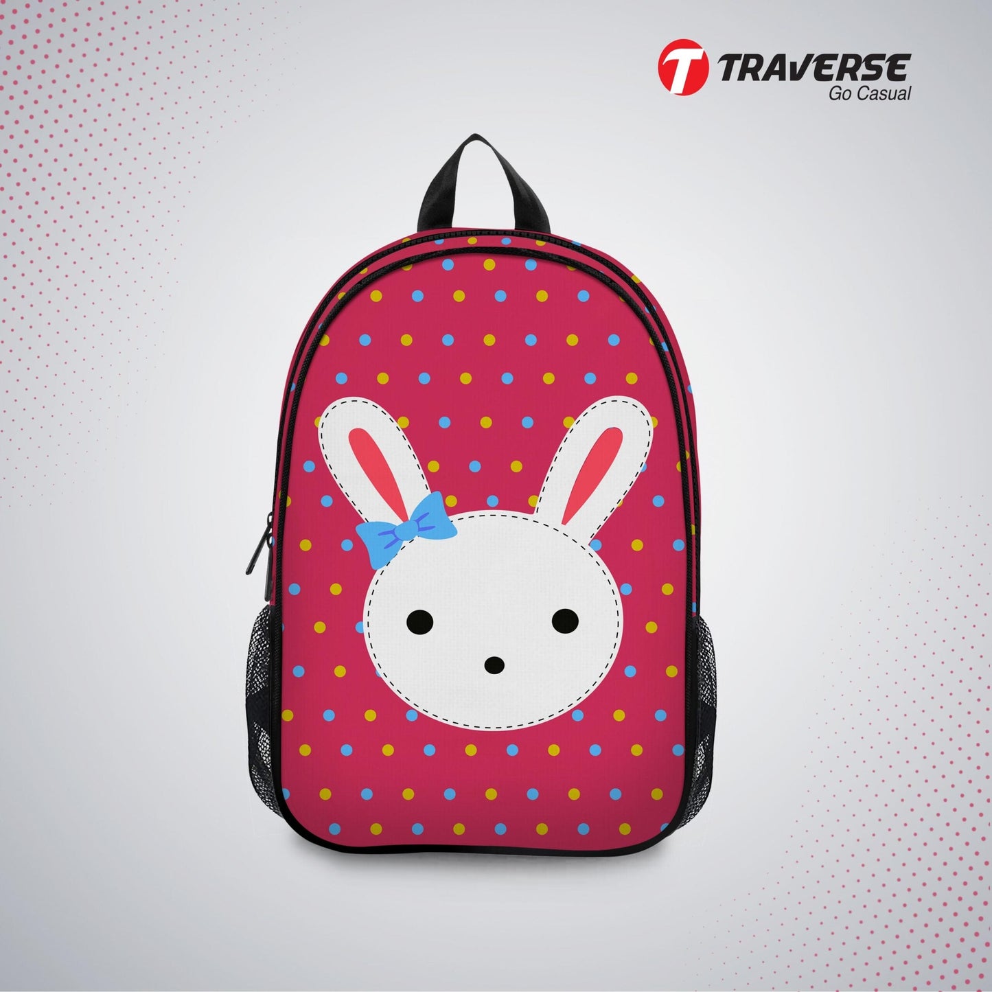 Kids Bag- Bunny , Backpack for Kindergarten (KG), Pre-school classes. Allover printed