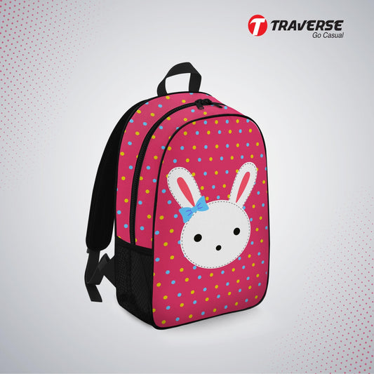Kids Bag- Bunny , Backpack for Kindergarten (KG), Pre-school classes. Allover printed