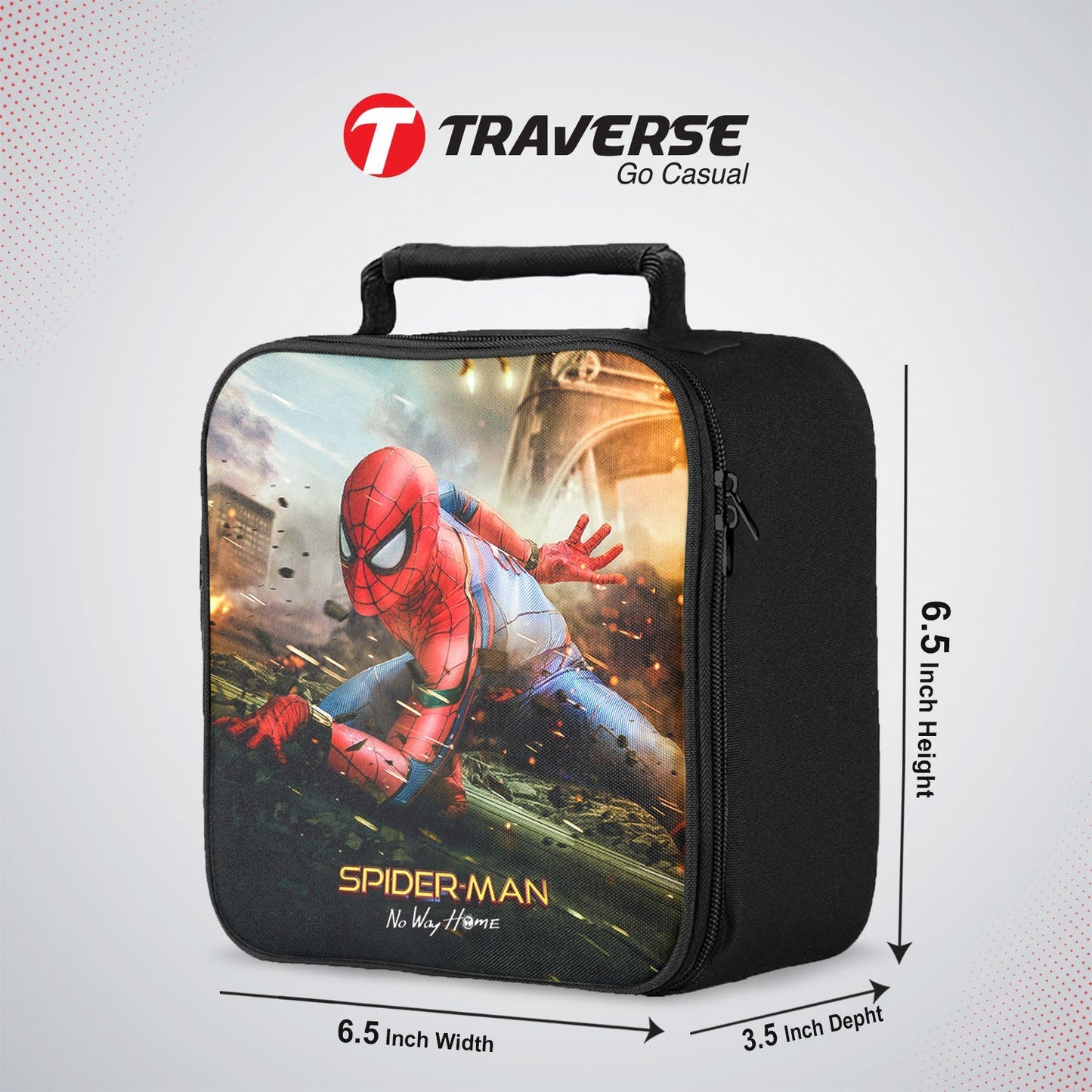Spiderman No Way Home Sandwich/Lunch box for kids (Digitally printed on Cloth) by Traverse