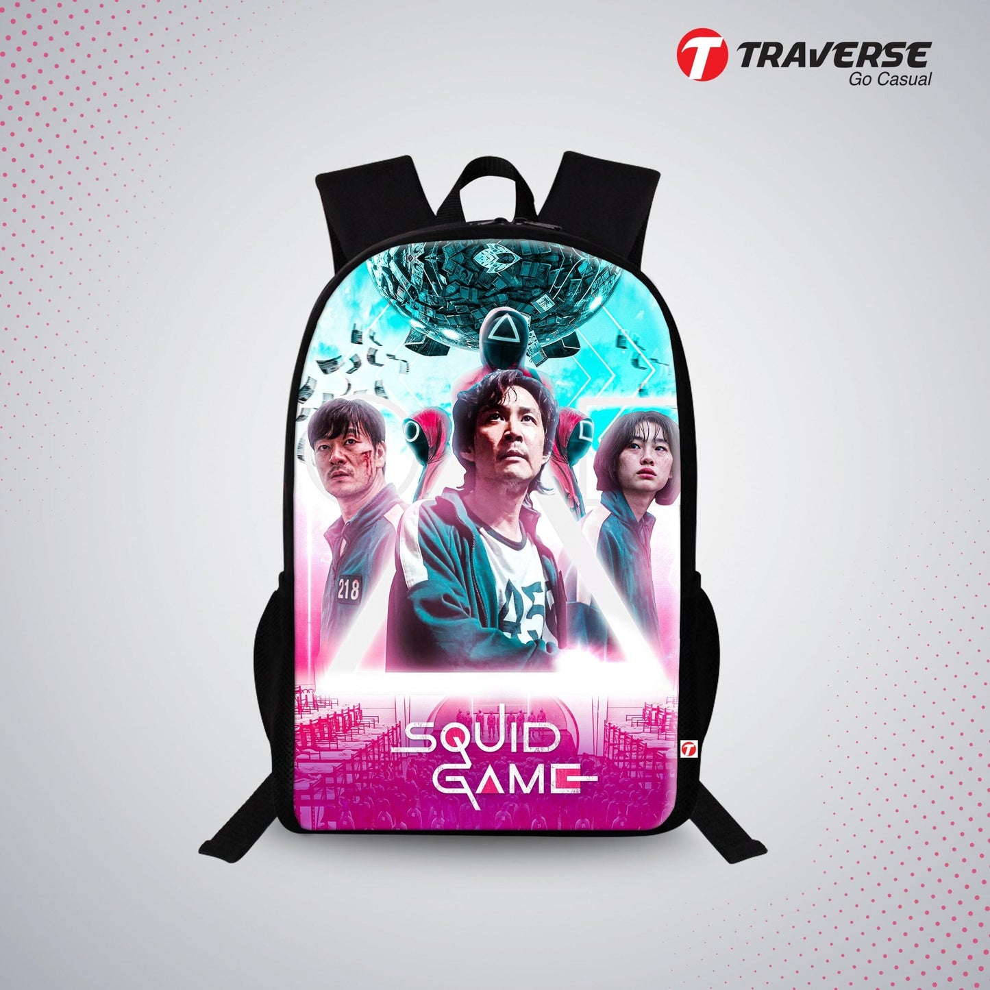 Squid game Digital Printed Bag for Girls