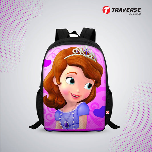 Kids Bag- Princess Sofia Digital Printed Backpack for Class 1 to 3