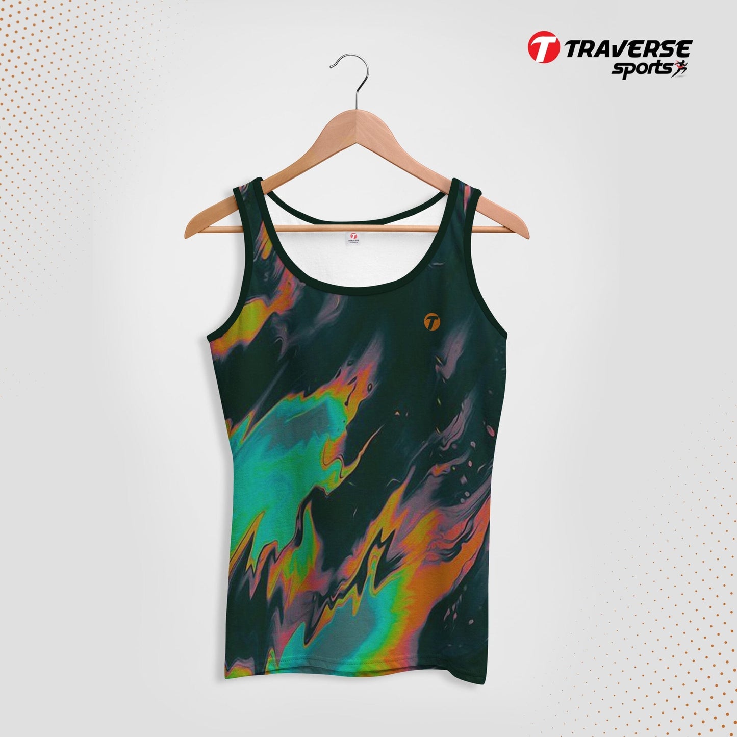 Digitally Printed Fashion Tank Top for Men by Traverse