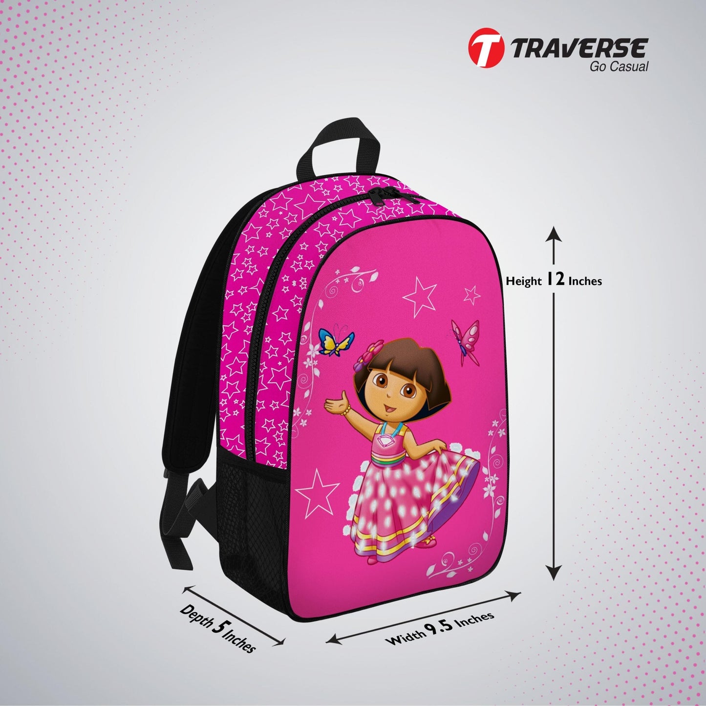 Kids Bag- Dora , Backpack for Kindergarten (KG), Pre-school classes. Allover printed