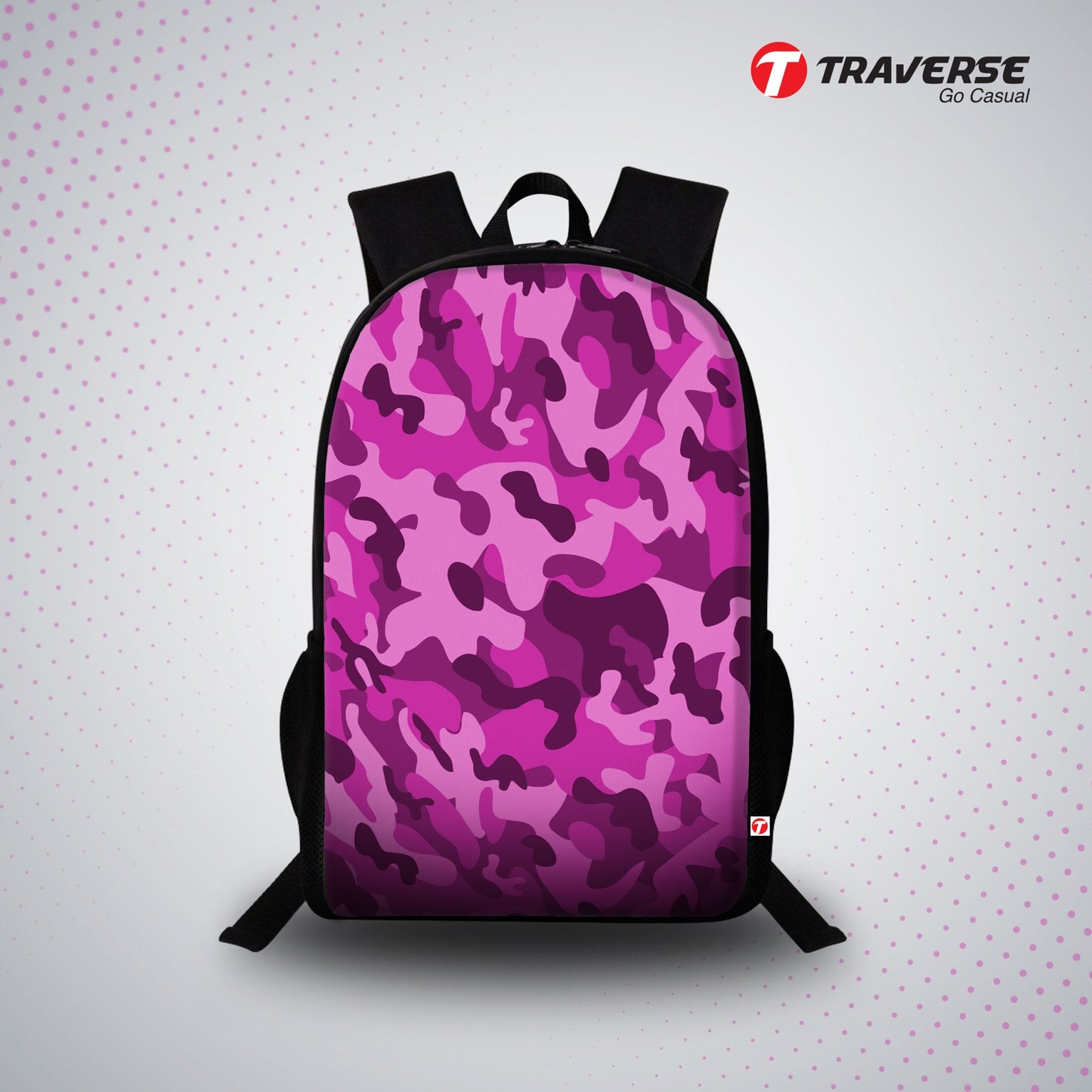 Camouflage (Pink tone - Digital printed Backpack)