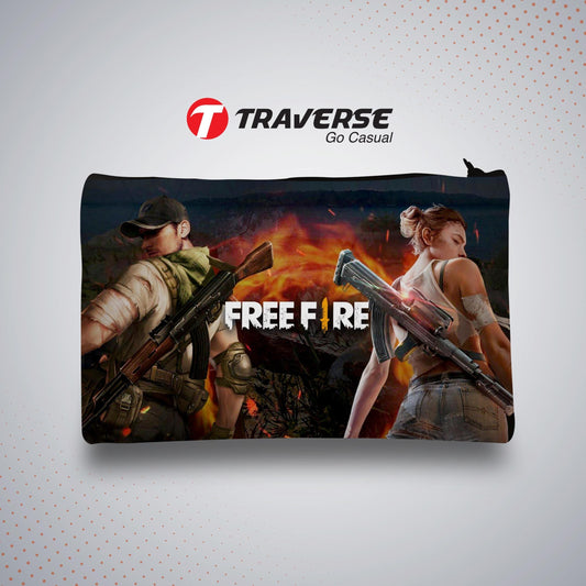 Free Fire Pencil Pouch (Digitally printed on Cloth)