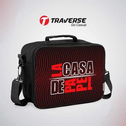 Money Heist Lunch box for kids (Digitally printed on Cloth) by Traverse