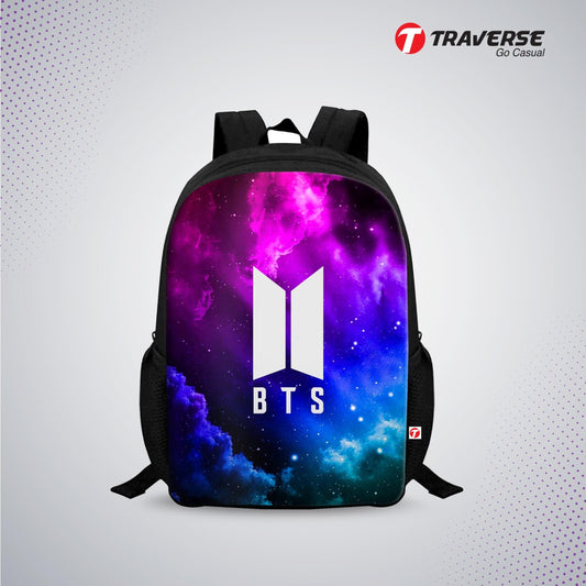 BTS-Kids Bag (Digital Printed BTS Backpack for Class 1 to 3)