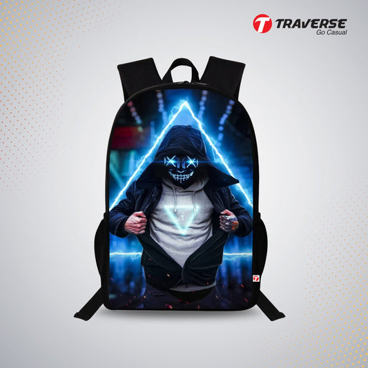 Traverse Marsh Mello Bags For Boys & Girls. Digitally printed on Fabric with latest technology. Dual Compartment large backpack