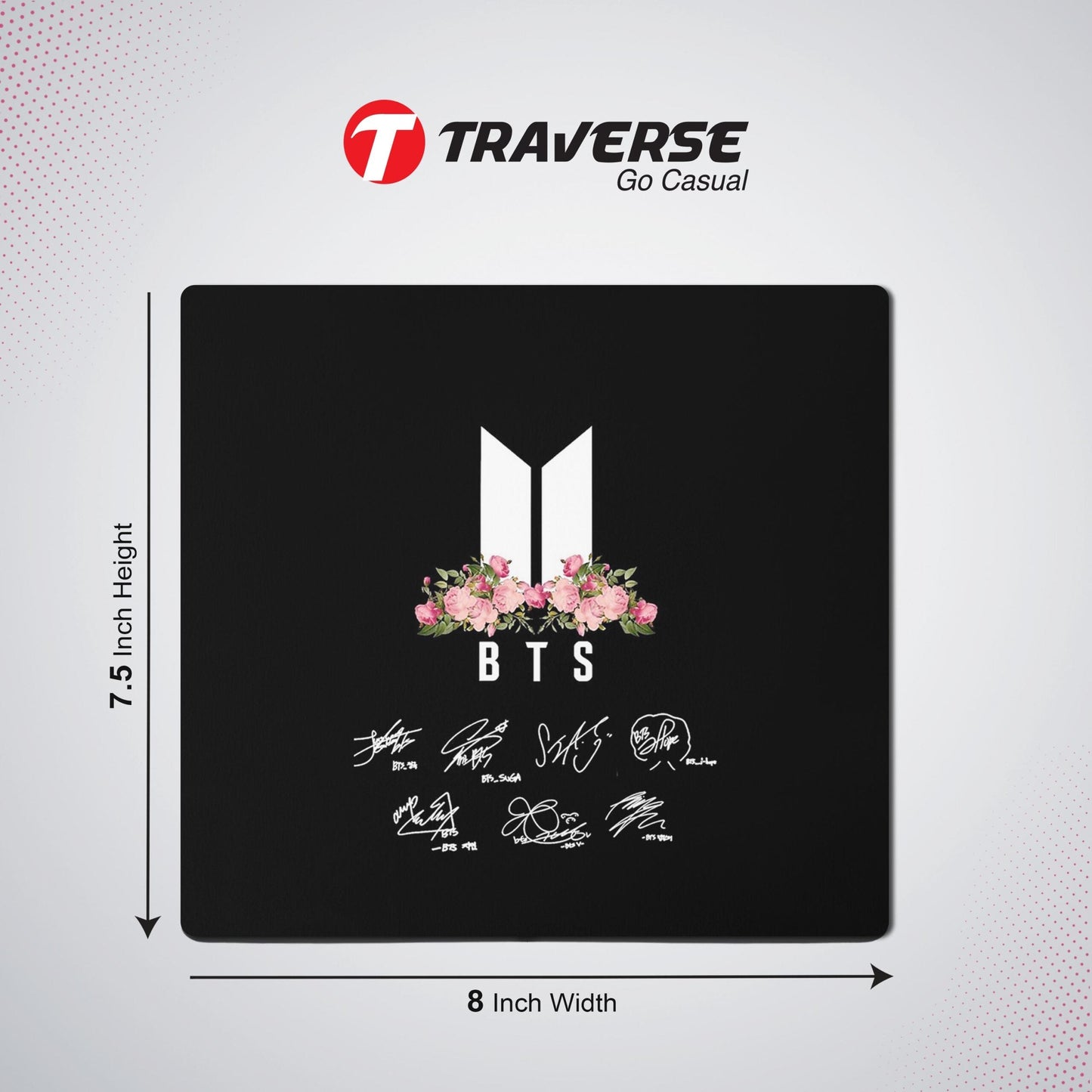 Digitally printed BTS Computer Mouse Pad