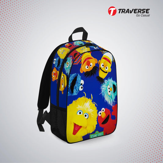 Kids Bag- Elmo , Backpack for Kindergarten (KG), Pre-school classes. Allover printed