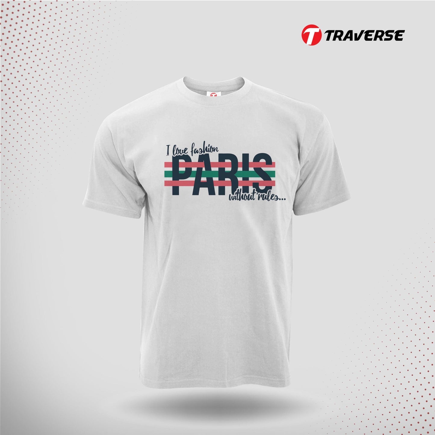 Paris Digitally Printed Fashion T-Shirt for Men by Traverse