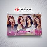 Black Pink Pencil Pouch (Digitally printed on Cloth)