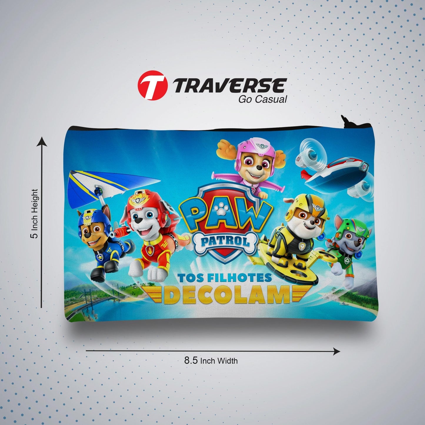 PAW Patrol Pencil Pouch (Digitally printed on Cloth)