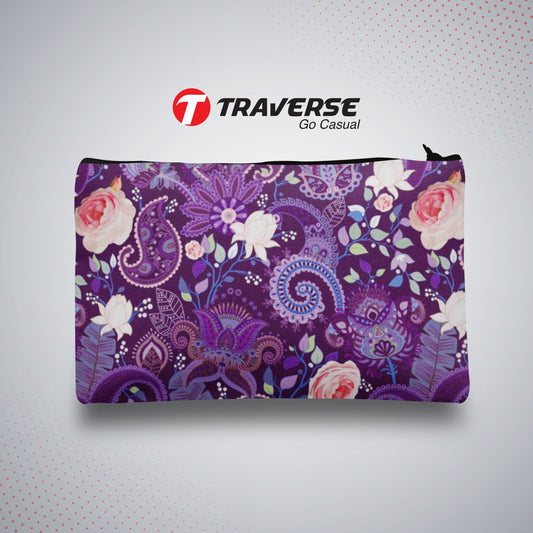 Floral Pencil Pouch For Girls (Digitally printed on Cloth)