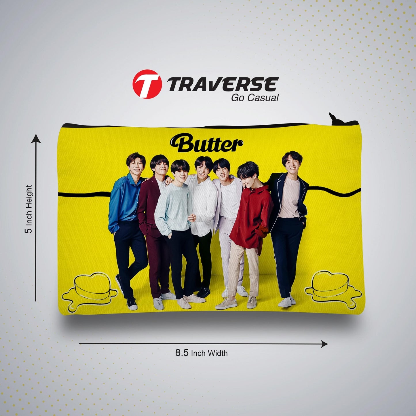 BTS Pencil Pouch (Digitally printed on Cloth)