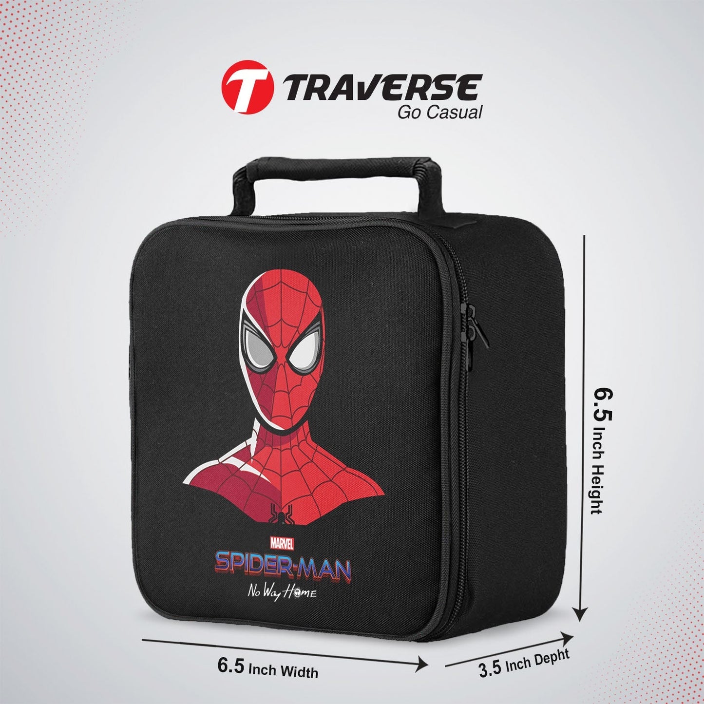 Spiderman No Way Home Sandwich/Lunch box for kids (Digitally printed on Cloth) by Traverse