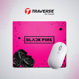 Digitally printed Black Pink Computer mouse pad