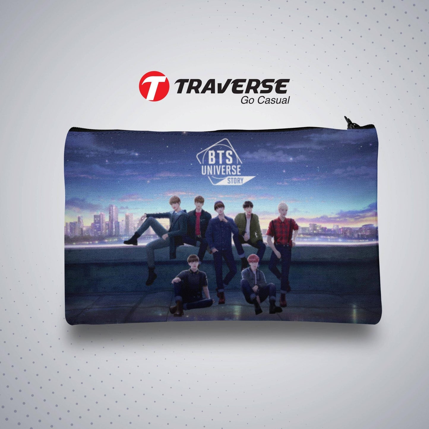BTS Pencil / Pen Pouch (Digitally printed on Cloth)