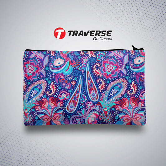 Floral Pencil Pouch For Girls (Digitally printed on Cloth)