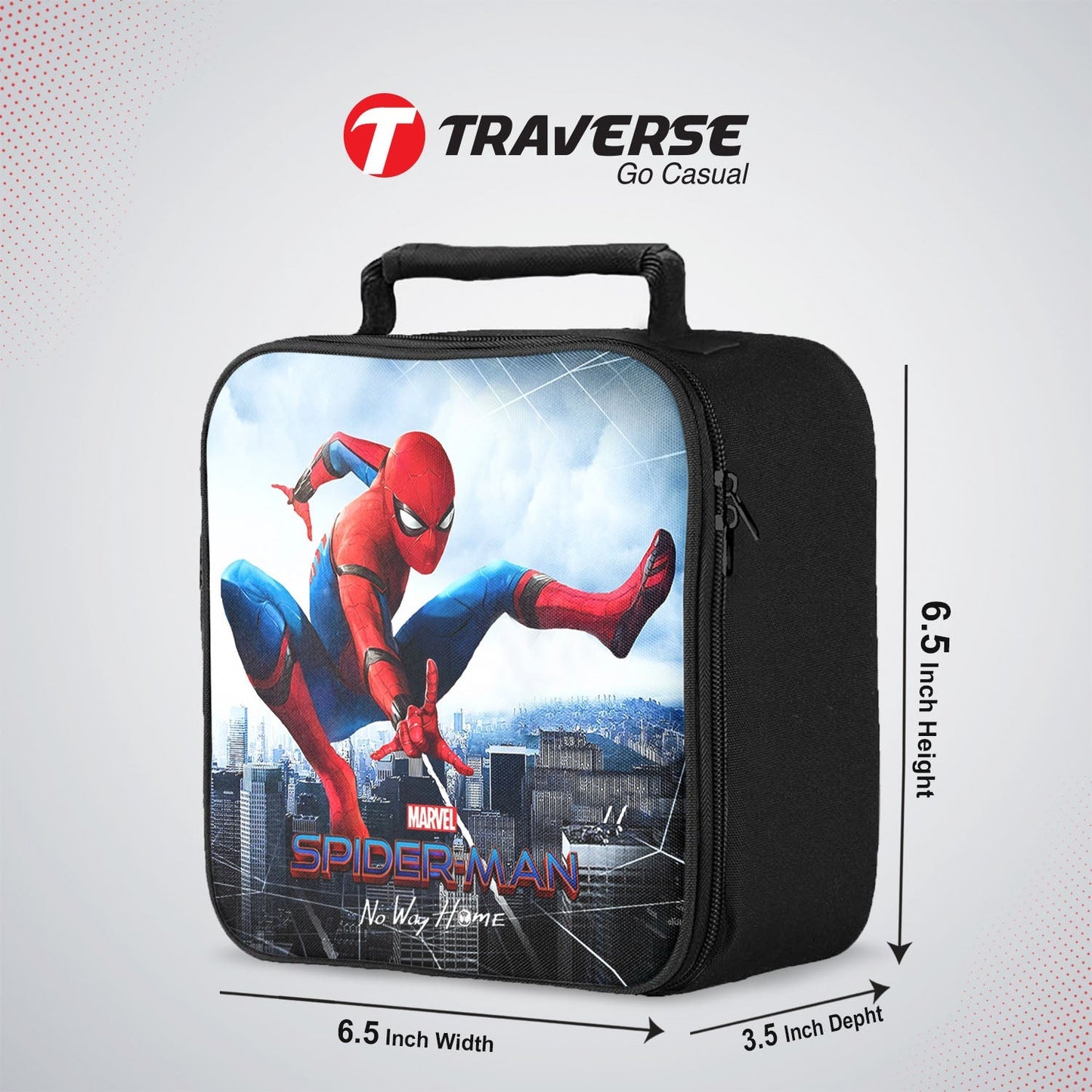 Spiderman No Way Home Sandwich/Lunch box for kids (Digitally printed on Cloth) by Traverse