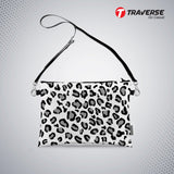 Girl Pouch - Floral Pouch (Digitally printed on Cloth) with shoulder strap