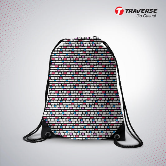 Digitally Printed Drawstring Bag