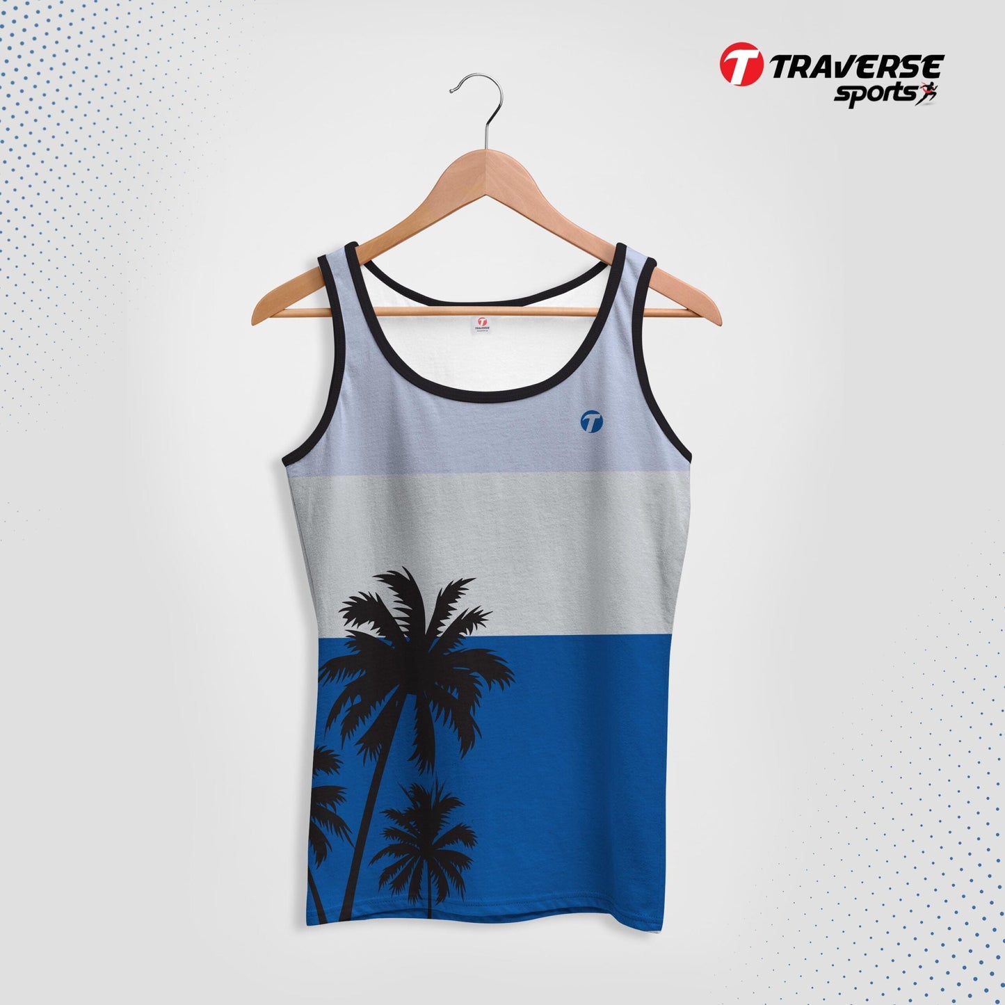 Digitally Printed Fashion Tank Top for Men by Traverse