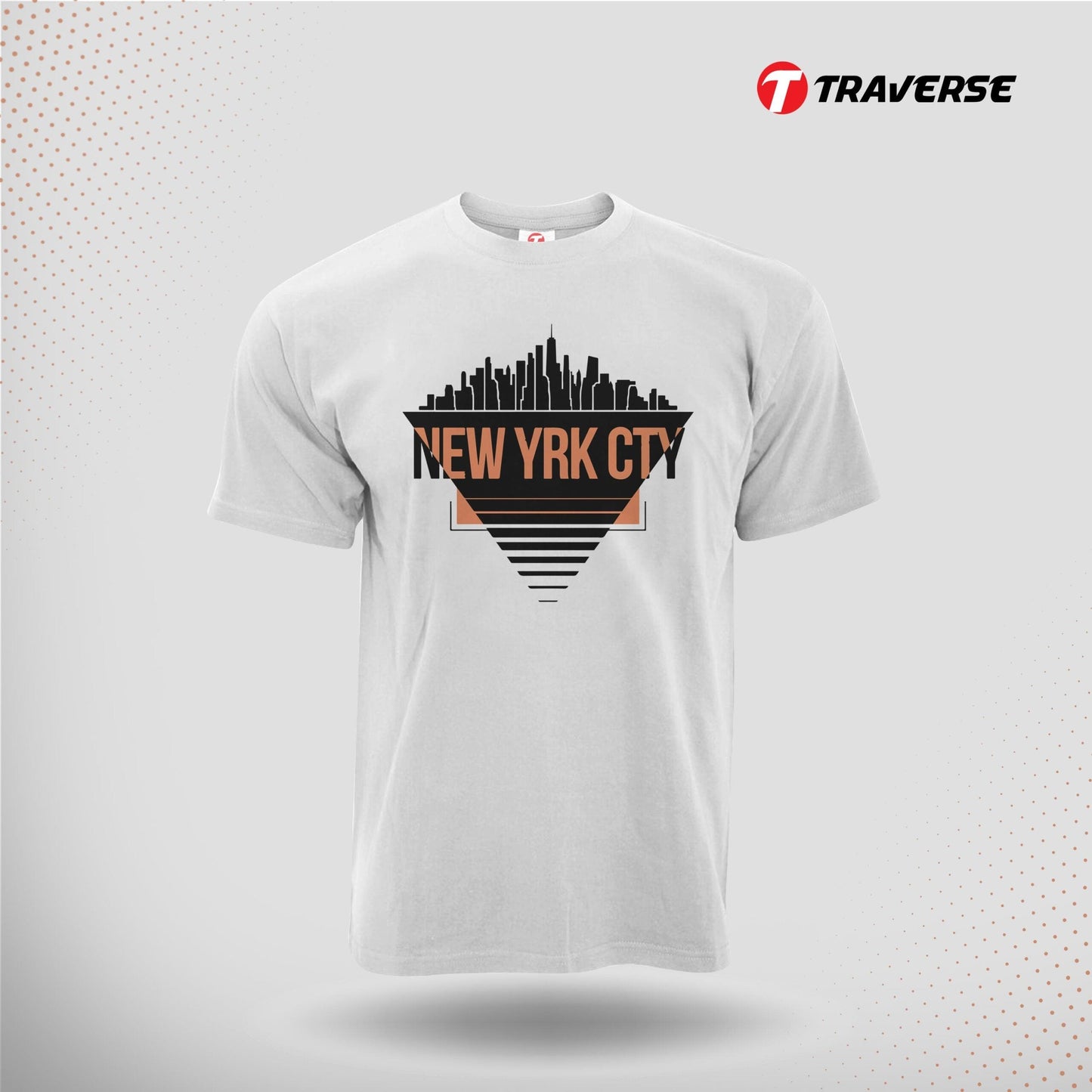 New York Digitally Printed T-Shirt for Men by Traverse