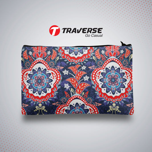 Floral Pencil Pouch For Girls (Digitally printed on Cloth)