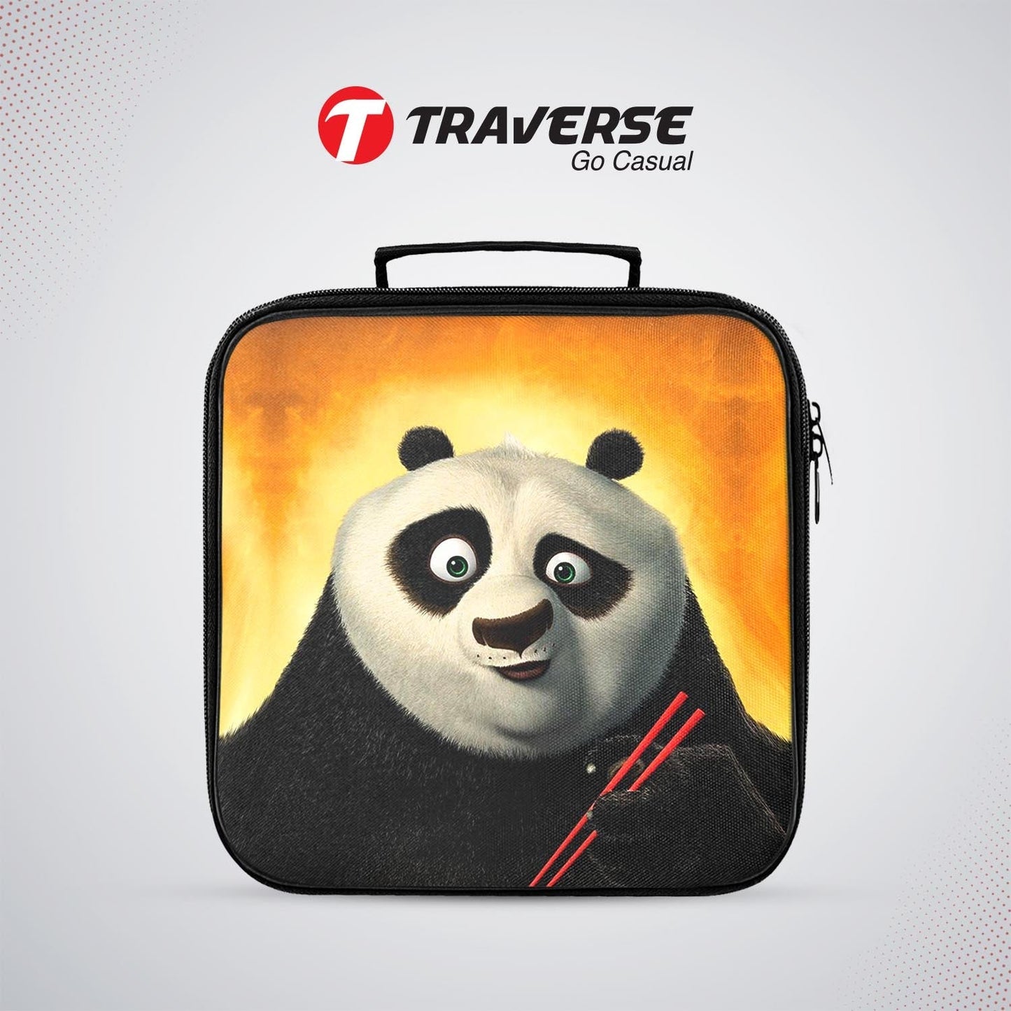 Kung Fu Panda Sandwich/Lunch box for kids (Digitally printed on Cloth) by Traverse
