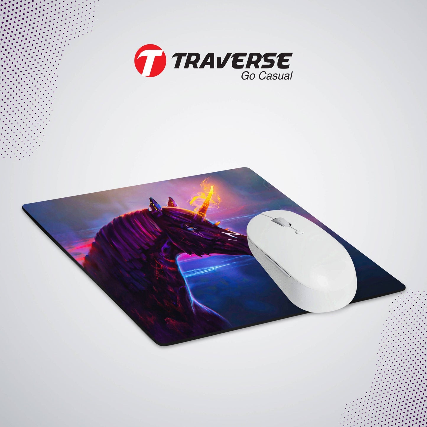 Digitally printed Unicorn Computer mouse pad