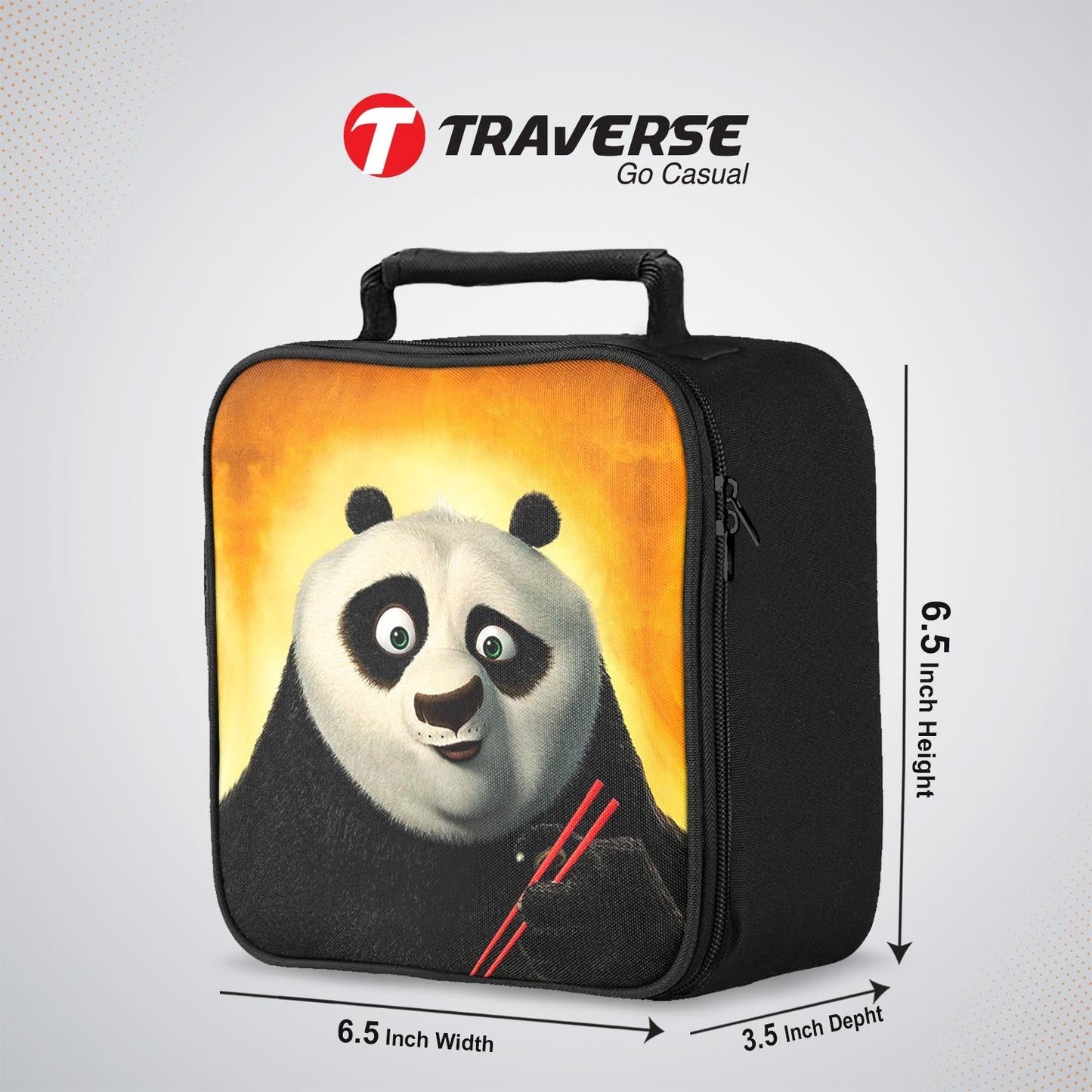 Kung Fu Panda Sandwich/Lunch box for kids (Digitally printed on Cloth) by Traverse
