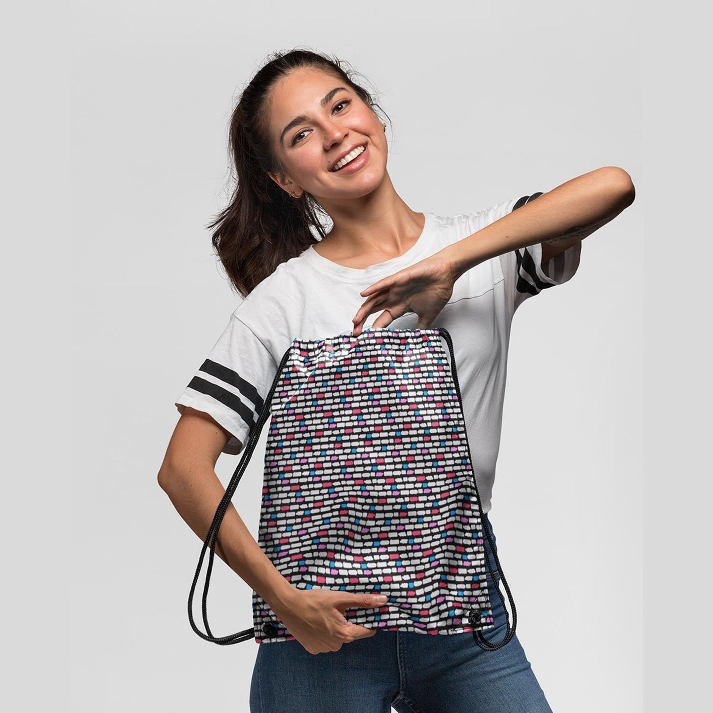 Digitally Printed Drawstring Bag