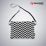 Girl Abstract design - Pouch (Digitally printed on Cloth) with shoulder strap
