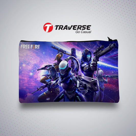 Free Fire Pencil Pouch (Digitally printed on Cloth)