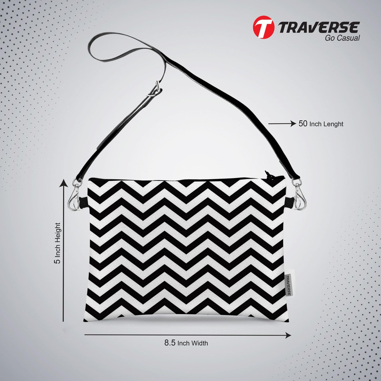 Girl Abstract design - Pouch (Digitally printed on Cloth) with shoulder strap